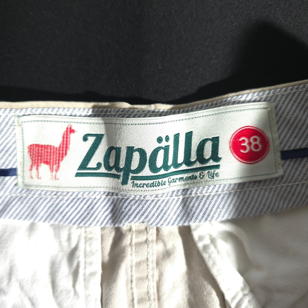 Zapalla Womens Shorts Size 38 Button Fly Solid Cotton Sports Brasil Golf Casual - Picture 8 of 12